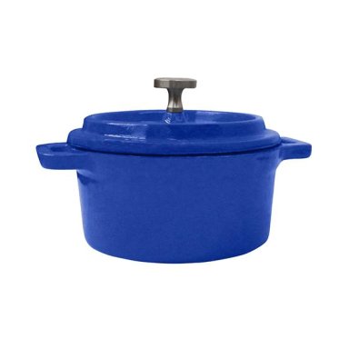 MINI OLLA DE HIERRO FUNDIDO AZUL 13X5CM - 5