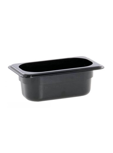 CONTENEDOR POLICARBONATO NEGRO GN 1/4X10 CMS - 2
