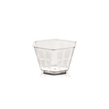 SET DE 100 ENVASES HEXAGONAL POLIESTIRENO MODELO COPPETTE SP - 1