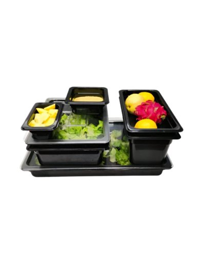 CONTENEDOR POLICARBONATO NEGRO GN 1/1X10 CM - 3