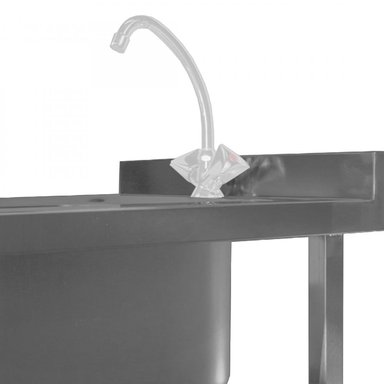 LAVADERO IMAS MURAL 1 TAZA ACERO INOX 60 X 60 X 85 CM - 5