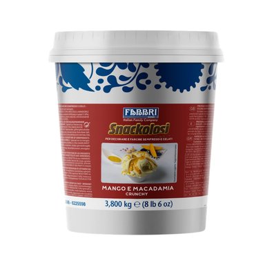 SNACKOLOSI MANGO Y MACADAMIA CRUNCHY 3.8 KG  - FABBRI - 1