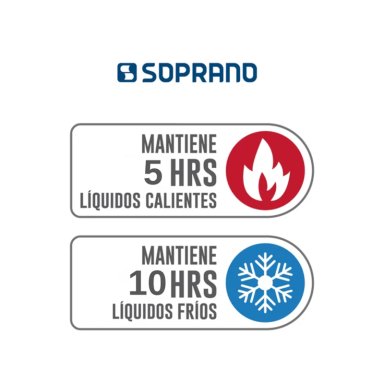 TERMO DISPENSADOR TÉRMICO ASPEN 12 LITROS CAMPING SOPRANO EN COLOR ROJO - 8