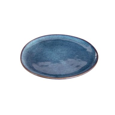 SET 6 PLATOS REDONDO CERAMICA AZUL 27 CM LINEA EFES - 3
