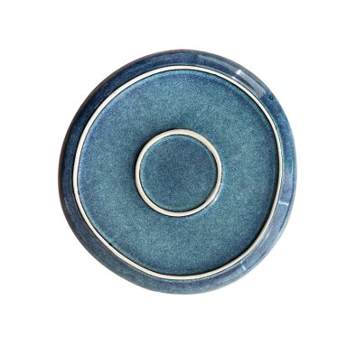 SET 6 PLATOS REDONDO CERAMICA AZUL 27 CM LINEA EFES - 9