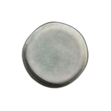 SET 6 PLATOS REDONDO CERAMICA 21 CM GRIS LINEA LAOS - 1