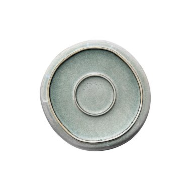 SET 6 PLATOS REDONDO CERAMICA 21 CM GRIS LINEA LAOS - 6