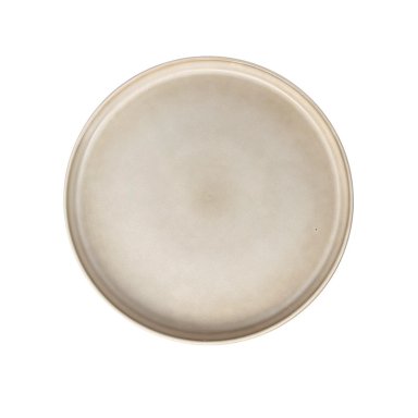SET 6 PLATOS REDONDO CERAMICA 26.5 CM BEIGE LINEA OSLO - 1