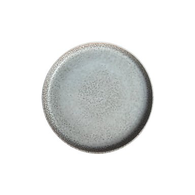 SET 6 PLATOS REDONDO CERAMICA 22 CM GRIS LINEA OSLO - 1