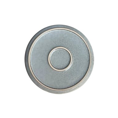 SET 6 PLATOS REDONDO CERAMICA 22 CM GRIS LINEA OSLO - 4