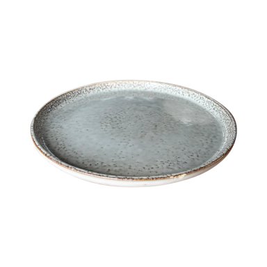 SET 6 PLATOS REDONDO CERAMICA 22 CM GRIS LINEA OSLO - 7