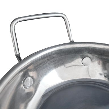 PAILAS DE ACERO CON OREJAS BASE DE COBRE DE 16 CM - 3
