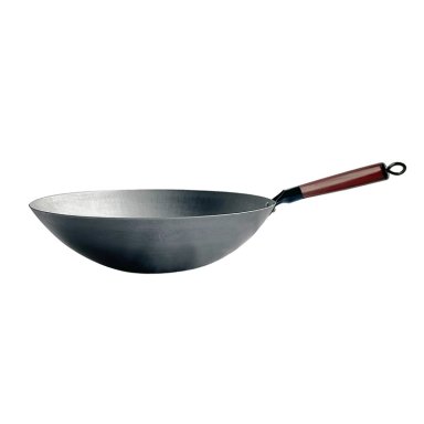 WOK DE HIERRO CONCAVO CON MANGO 40 CM - 5