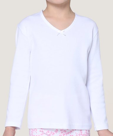CAMISETA ALGODÓN NIÑA LADY GENNY MANGA LARGA - 1