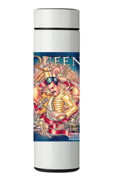TERMO DIGITAL CON TERMOMETRO - QUEEN - 450 ML - 1