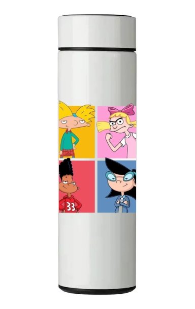 TERMO DIGITAL CON TERMOMETRO - HEY ARNOLD - 450 ML - 1