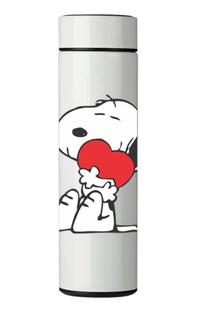 TERMO DIGITAL CON TERMOMETRO - SNOOPY - 450 ML - 1