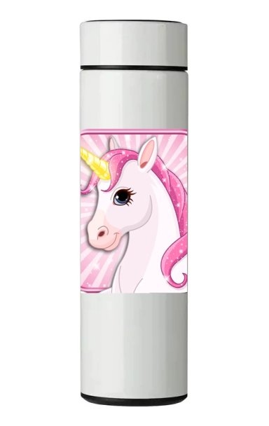 TERMO DIGITAL CON TERMOMETRO - UNICORNIO - 450 ML - 1