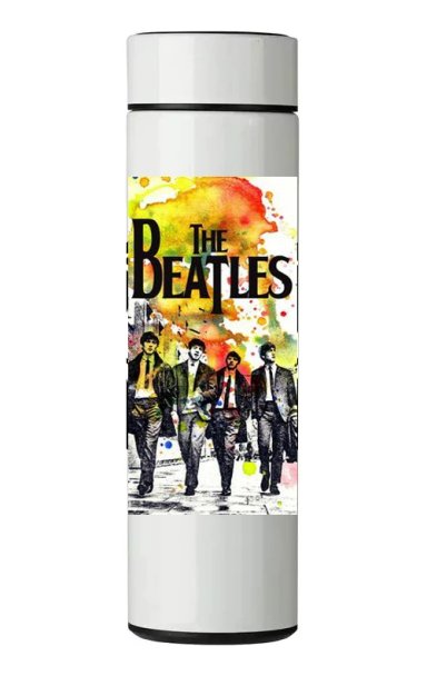 TERMO DIGITAL CON TERMOMETRO - THE BEATLES - 450 ML - 1