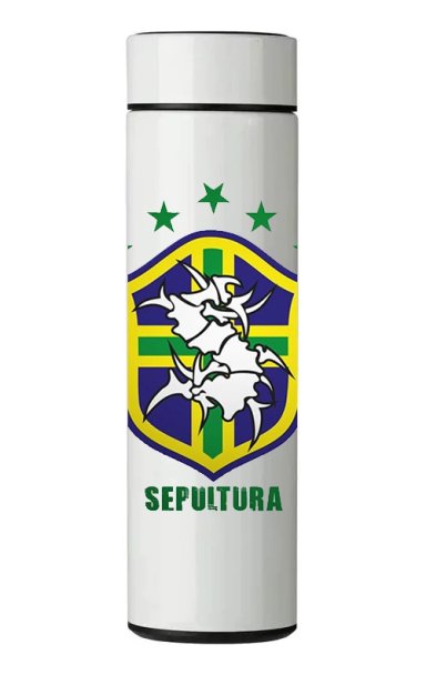 TERMO DIGITAL CON TERMOMETRO - SEPULTURA - 450 ML - 1
