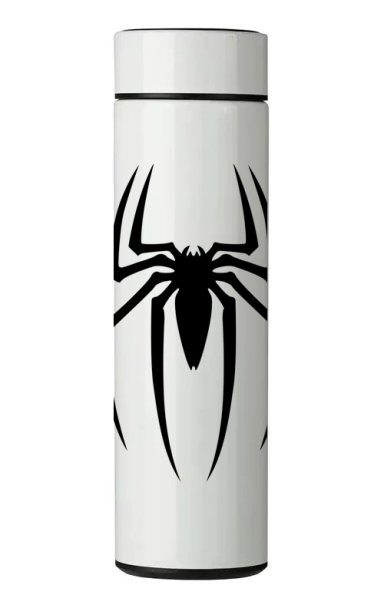 TERMO DIGITAL CON TERMOMETRO - SPIDERMAN - 450 ML - 1