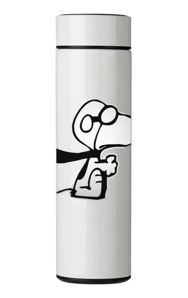 TERMO DIGITAL CON TERMOMETRO - SNOOPY - 450 ML - 1