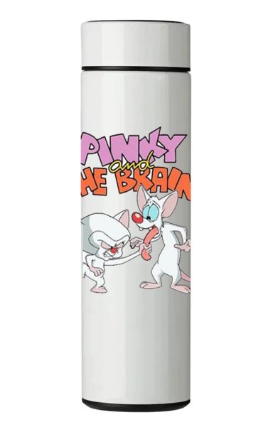 TERMO DIGITAL CON TERMOMETRO - PINKY Y CEREBRO - 450 ML - 1