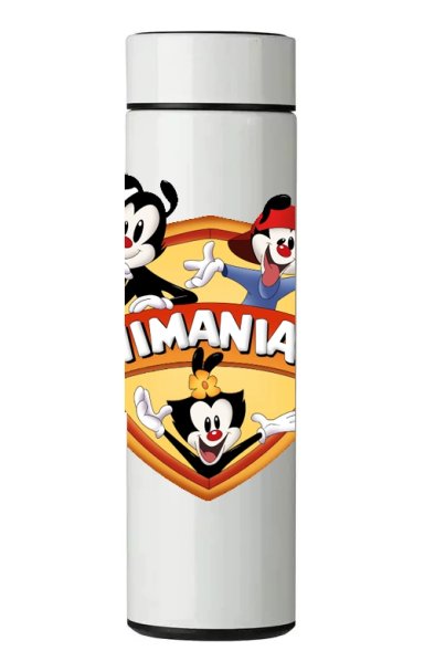 TERMO DIGITAL CON TERMOMETRO - ANIMANIACS - 450 ML - 1
