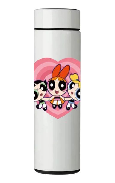 TERMO DIGITAL CON TERMOMETRO - CHICAS SUPERPODEROSAS - 450 ML - 1