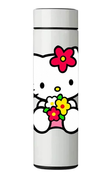 TERMO DIGITAL CON TERMOMETRO - KITTY - 450 ML - 1