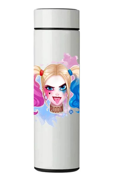 TERMO DIGITAL CON TERMOMETRO - HARLEY QUEEN - 450 ML - 1