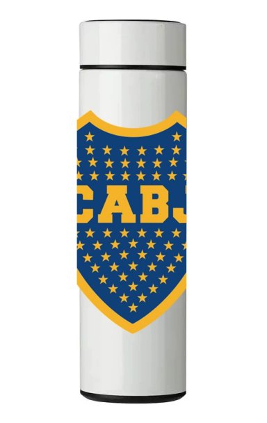 TERMO DIGITAL CON TERMOMETRO - BOCA JUNIORS - 450 ML - 1