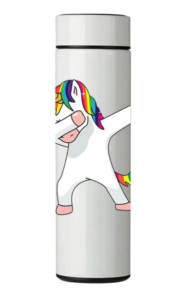TERMO DIGITAL CON TERMOMETRO - UNICORNIO - 450 ML - 1