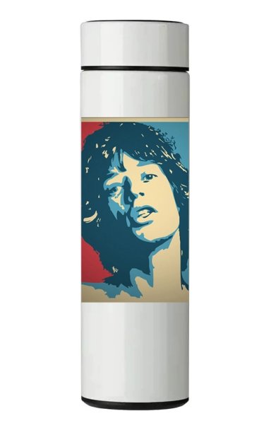TERMO DIGITAL CON TERMOMETRO - MICK JAGGER - 450 ML - 1