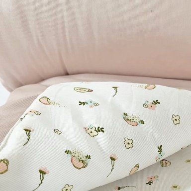 PIECERA NINA HERRERA PIQUE TAZAS 180 X 75 CM ROSA - 2