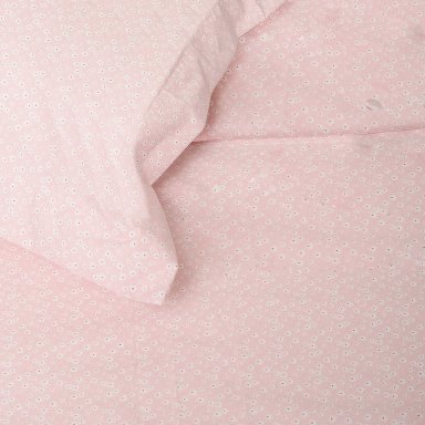 CUBREPLUMON ESTAMPADO LIBERTY ROSA 1,5 PLAZA NINA HERRERA - 2