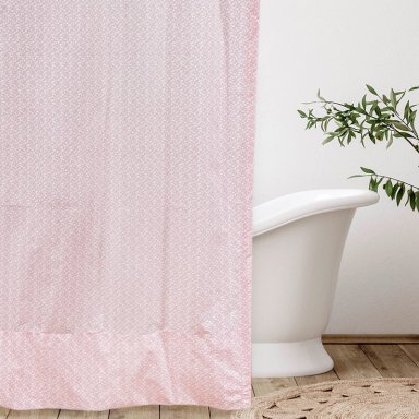 CORTINA DE BAÑO LIBERTY ROSA 190X190CM NINA HERRERA - 1