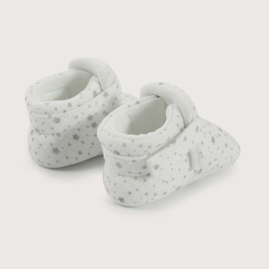 PANTUFLA BEBE  ALGODON BLANCA UNISEX OPALINE - 5
