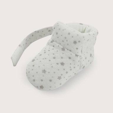 PANTUFLA BEBE  ALGODON BLANCA UNISEX OPALINE - 6