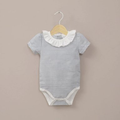 BODY RAYAS BLANCO DE BEBE  NIÑA OPALINE - 1