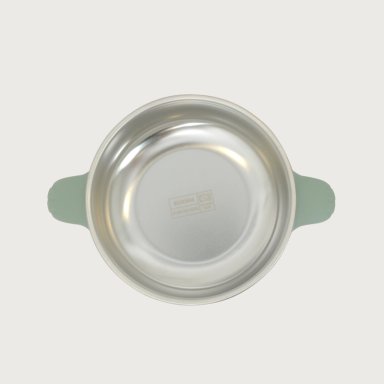 BOWL ANTIDESLIZANTE CON ACERO INOXIDABLE VERDE OPALINE - 2