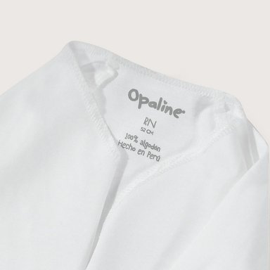 PACK DE 2 CAMISETAS GUANTE BLANCAS BEBE OPALINE - 4