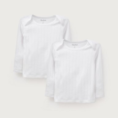 CAMISETA AJUAR ACANALADA BLANCA UNISEX OPALINE - 2