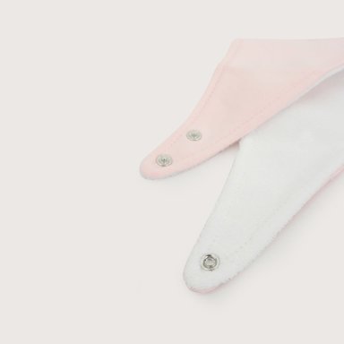 PACK DE 2 BABEROS BANDANA NIÑA OPALINE - 3