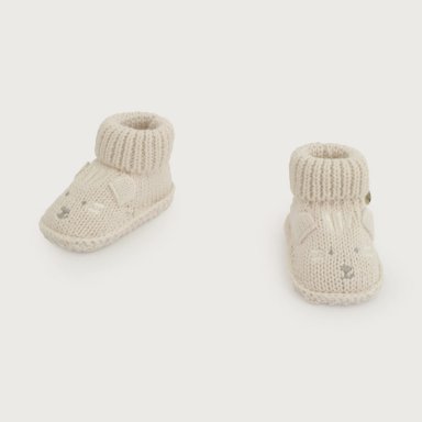 BOTIN TEJIDO BEIGE BEBE  OPALINE - 4