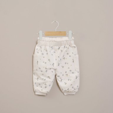 PANTALON BUZO BEBE NIÑA CREMA OPALINE - 1