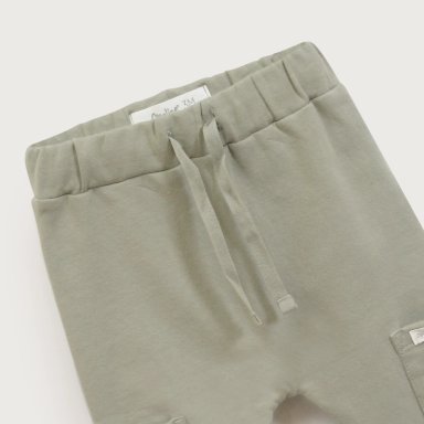 PANTALON BUZO BEBE NIÑO VERDE OPALINE - 4