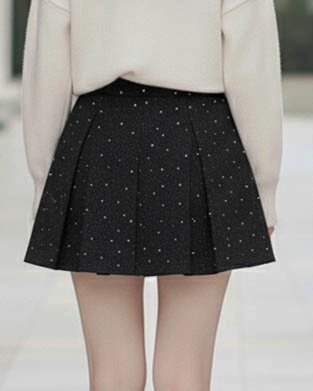 FALDA SHORT MUJER CON TACHAS CONFECCION NACIONAL NA117 - 5