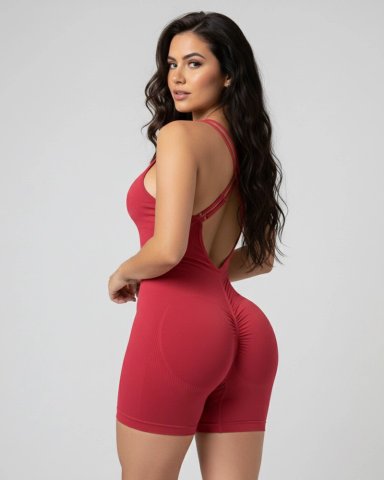ENTERIZO CON PUSH UP Y DISEÑO DE TIRANTE CRUZADO EN ESPALDA - 3
