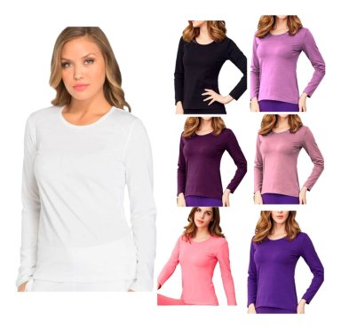 PACK 12 CAMISETAS BAMBU MUJER PRIMERA CAPA TE RMICA - 1